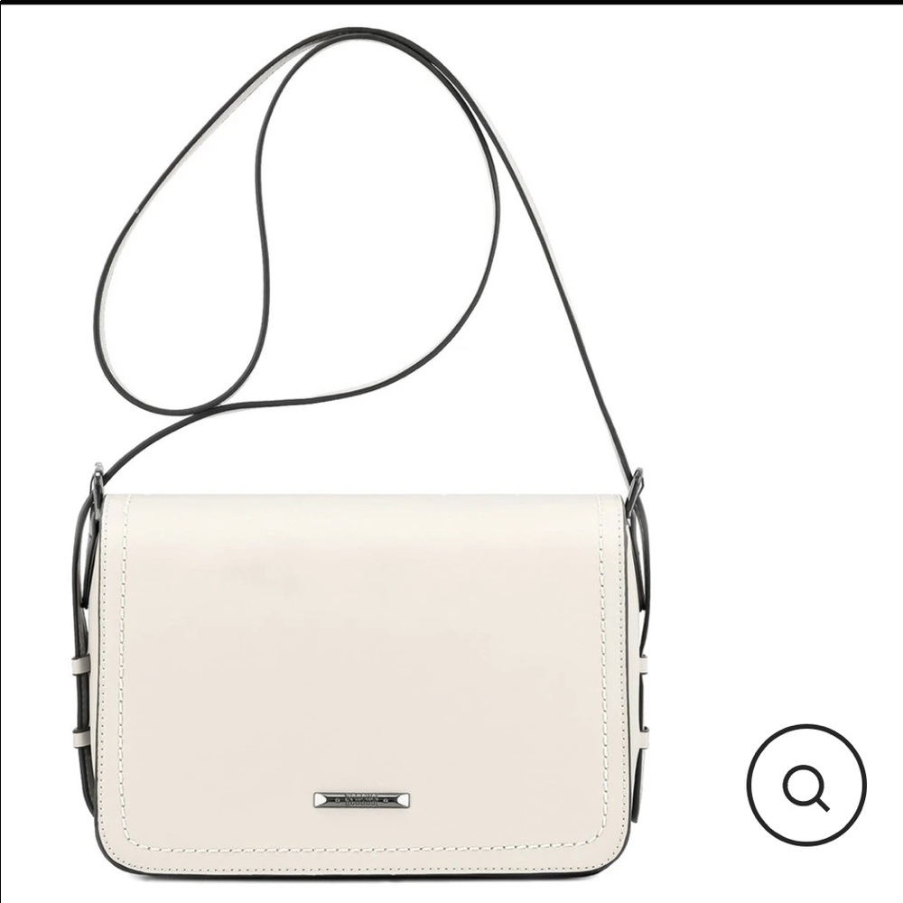 Brand New Beige Leather Crossbody Bag